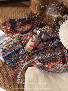 3 Stücke/150g luxuriöses Baumwollgarn in Mehrfarben, weich & hautfreundlich, geeignet für DIY Häkeln und Stricken