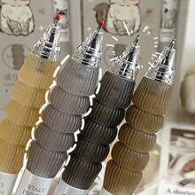 1/2/4 支可爱猫咪主题中性笔 - 0.5 毫米细笔尖，速干黑色墨水 - 时尚有趣的伸缩笔，适合办公室、学校和家庭使用，书写笔，学校用品，返校 - 彩色 - 查看 6