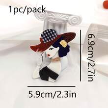 1pc 2D Flat Handmade Acrylic Charm, Minimalist Yet Elegant Luxury European Style, Fashionable Mix And Match For Girls, Must-Have Accessory For Bags, Clothes Jewelry Costume Accessories Bag Charms Office Accessories Christmas Gift