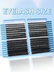 608pcs Eye Lash Clusters, D Curl, 80D+100D Curl, 8-16mm Length, DIY Eyelash Bundles For Natural Appearance, Ultra-Thick, Smart, Ultra-Soft, Ultra-Light, Reusable Individual Segment False Eyelashes, Suitable For Beginners, Daily Life, Wedding, Date, Party, Music Festival, Halloween Lash Clusters,Eye Lash Clusters,Individual Eyelashes,Lashes,Fake Lashes