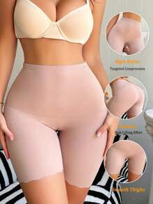 3pcs High Waist Seamless Shaping Shorts, Postpartum Slimming Tummy Control Shapewear Panties - Multicolor - View 2