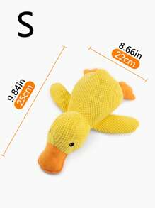 1pc Cat Dog Plush Chew Toy With Squeaker, Pet Supplies - Cat, Duck, Dog