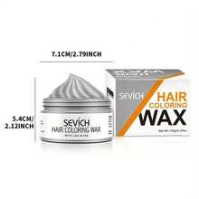 sevich Cera de color temporal para cabello para hombres y mujeres - Cera para peinar casera (fácil de lavar) | Mezcla y crea colores personalizados | Perfecta para fiestas temáticas, cosplay y diversión diaria - Azul - Ver 4