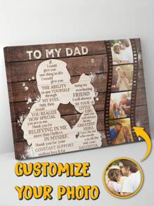 Custom Dad Canvas Print From Daughter, Personalized Father's Day Gift With Photo, Heartfelt Father Daughter Keepsake, Unique Birthday Gift For Dad,Multi-Functional,Durable,Ornamental,Reusable,Exquisite,Stylish,High-Quality,Colorful,Modern,Custom,Personalized,Unique,Ideal Gifts For Him,Ideal Gifts For Her,Boyfriend,Dad,Girlfriend,Mom,Family,Friends,Tea Room,Home,Garden,Office,For Anniversaries,For Valentine's Day,For Mother's Day,For Birthdays,For Father's Day,For Graduation,For Weddings,For Housewarming