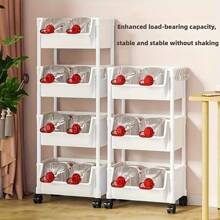 5-Layer Storage Rack Multi-Layer SPA Storage Cart-PABA Non-Electric Mobile Storage Rack With Wheels, Suitable For Living Room, Bedroom Dormitory Book Storage Rack