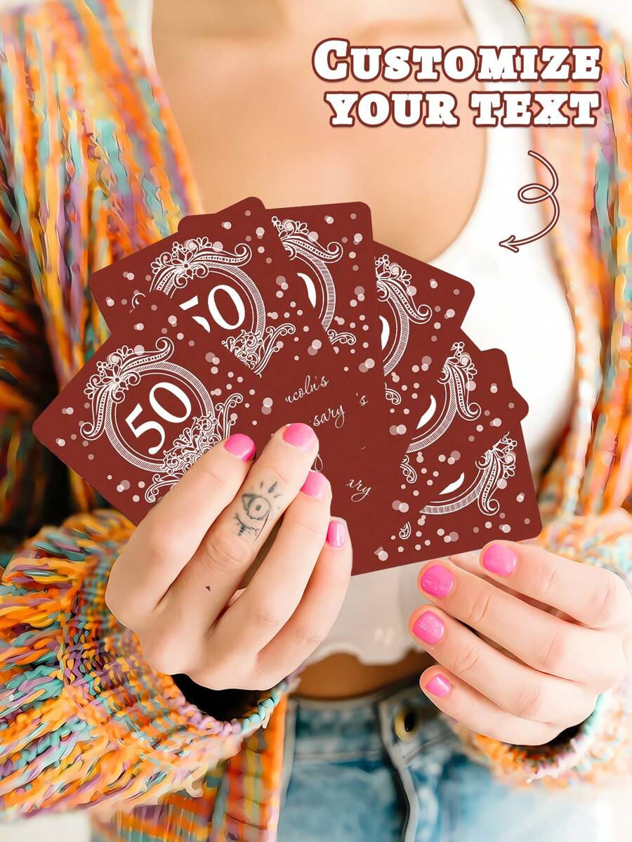 Custom Personalized Retro Playing Cards, Anniversary Commemoration Customization, Couple's Gift 54pcs, Perfect For Valentine's Day, Anniversaries, Birthdays ,Ideal Gift For Partner Or Friend, Christmas Gift,Personalized Gift
