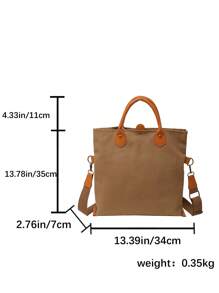 Casual Large Capacity Canvas Bag, Wide Strap Crossbody Bag, Niche 2025 New Versatile Tote Handbag