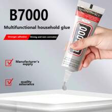 B7000 Rhinestone Glue Set, 1.69oz Clear B-7000 Super Jewelry Glue With Tweezers. Industrial Adhesive, Suitable For Fabric, DIY Crafts, Phone Repair, Jewelry Making, Crystal Gems, TAC Art Stones, Wood And Glass Transparent Industrial Adhesive. School Supplies, Back To School