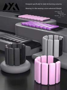 MEIYIXING Bandas de peso para pierna o muñeca MEIYIXING, ajustables, de material de silicona color rosa amigable con la piel, para yoga, baile, gimnasio y entrenamiento de resistencia