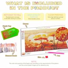 1pc 5D Diamond Painting Kit, Full Drill Round Diamonds, DIY Canvas Wall Art, Floral Mosaic Craft, Cross Stitch Decor Home Decor Gift, Frameless 11.81x15.75inch