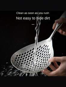 1 件不锈钢滤锅、意大利面滤锅、煎勺过滤器、煎烤过滤器，适用于煎炸、火锅和烘焙 - 易于排水、耐热、可用洗碗机清洗 - 餐厅和家庭使用的完美圣诞礼物 - 彩色 - 查看 4