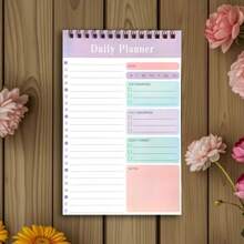 Spiral Notepads Thicker Student Daily Planner Notebook Minimalist Note-Taking Diary, School Supplies,Back To School