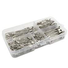 260Pcs Safety Pins Assorted Size , Nickel Plated Steel Safety Pin, Large Safety Pins And Small Safety Pins For Clothes, Crafts, Pinning, Sewing