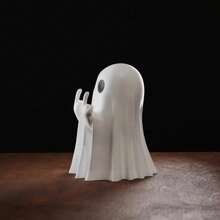 Transboundary Ghost Pen Holder Home Office Desk Cute Small Ornament Resin Decor, Halloween Gift Creative Present