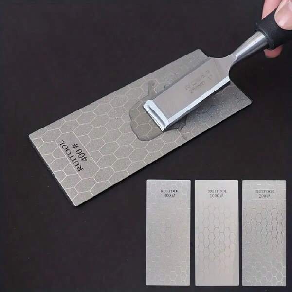 Diamond Whetstone Knife Sharpener, Coarse/Fine Grit Diamond Sharpening Stone With Anti-Slip Base, For Small Knives, Scissors, Outdoor & Kitchen Tools