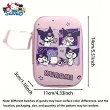 Limited Edition Sanrio Hello Kitty & Kuromi Cute Cartoon EVA Storage Bag - Portable Cable Organizer, Charger Carry Case, Earphone & USB Drive Storage Pouch With Handle And Zipper
