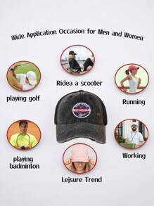 1 Stück "SPORT" waschbare Baseballkappe mit Mesh, Berg-Muster Wandern einfache und lässige Kappe, modisch retro weich schweißableitend verstellbare Größe leicht UV-Schutz multifunktionale Dad Cap, geeignet für Outdoor-Sport, Alltag, Partys und Urlaub, ein perfektes Geschenk für Familie und Freunde