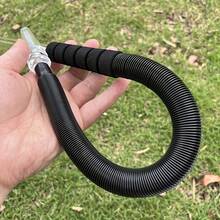 2-częściowa regulowana, wielokrotnego użytku szklana fajka wodna z akrylową/plastikową główką - idealna na imprezy i do barów bez prądu Regulowana długość Arabska słomka do palenia Szklana fajka wodna Uchwyt Akcesoria Bar