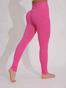 女士休闲纯色高腰弹力紧身裤，柔软舒适，优雅简约，适合健身、瑜伽、日常穿着、户外活动、通勤、派对 - 彩色 - 查看 27