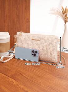 New Spring/Summer Women Straw Crossbody Bag, Versatile Unique Casual Shoulder Bag