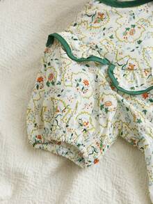 Girls' Short Sleeve Lightweight Dress, Spring/Summer - Multicolor - View 4