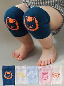 5 Pairs Baby Crawling Knee Pads, Non-Slip Neutral Infant Knee Pads, Creative Baby Knee Pads Gift