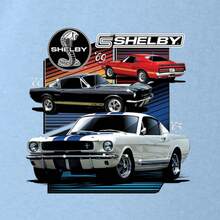 Shelby 65 Powered By Ford Motors Mustang Logo Emblem Officially Licensed Built Ford Tough Cars And Trucks Unisex Graphic T Shirt - Light Blue - View 2