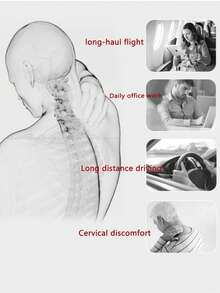 1PC, U-Shaped Inflatable Pillow, Outdoor Camping U-Shaped Pillow, Cervical Pillow, Aviation Pillow, Outdoor Airplane Pillow, Travel Pillow Inflatable Pillow - Multicolor - View 10