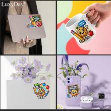 24 件教师 UV DTF 包装 - 适用于玻璃、塑料和陶瓷杯的防水装饰贴纸 - 彩色 3D 设计，带有激励信息，适用于 DIY 项目（仅 UV 包装）、礼物 | 教师主题 | 防水贴花、教师配件