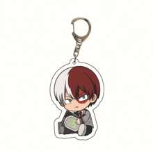 bandai Accesorios de hombre de anime 2D, regalos de fiesta de anime, llavero acrílico original de Izuku Midoriya Shoto Todoroki, lindo colgante de dibujos animados Y2K, adecuado para bolsos de hombro, mochilas y llaves, el regalo perfecto para fans, decoración de fiesta de cosplay, colgantes de automóvil, derivados creativos de anime, colgantes de cómics japoneses, colecciones de fans veteranos de anime, regalos de la serie otaku, regalos baratos para vacaciones