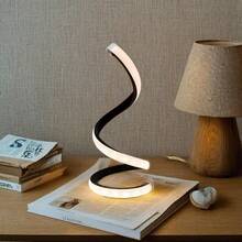 现代可伸缩螺旋 LED 灯具有三种色温无限调光模式，适用于卧室、书房、咖啡店装饰照明、节日装饰氛围照明 现代可伸缩螺旋 LED 灯具有三种色温无限调光模式，适用于卧室、书房、咖啡店装饰照明、节日装饰氛围照明