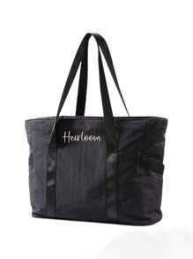 1pc Personalized Embroidered Yoga Bag For Women, Multifunctional Travel Bag, Fashion Versatile Shoulder Bag, Dry & Wet Separation Gym Bag With Large Capacity Yoga Mat Storage, Luggage Bag For Business Trip, Travel, Embroidered Monogram Bag, Multifunctional Portable Handbag Carry-On, Great Gift For Family, Friends, Mothers, Suitable For Daily Use, Business Trip, Fitness, Can Be Used As Mother's Day, Valentine's Day, Nurse's Day, Christmas, Birthday Personalized Gift