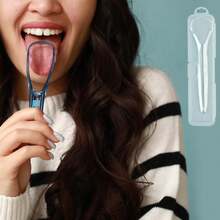Portable Tongue Scraper Case 3 PCS Travel Tongue Scraper Storage Box With Lid And Air-Holes Clear Plastic Tongue Scraper Storage Container,16 X 3.8 X 1.5 Cm / 6.3 X 1.5 X 0.6in - Multicolor - View 8