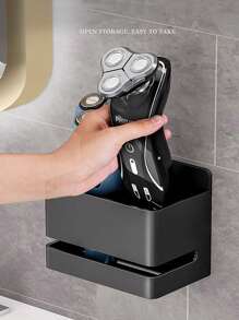 Badezimmer Aufbewahrungsbox Zahnbürstenhalter Wandmontierter elektrischer Zahnbürstenorganizer Stand Kamm Make-up Pinsel Rasierer Rasierapparat Fernbedienungshalterung, ohne Bohren erforderlich