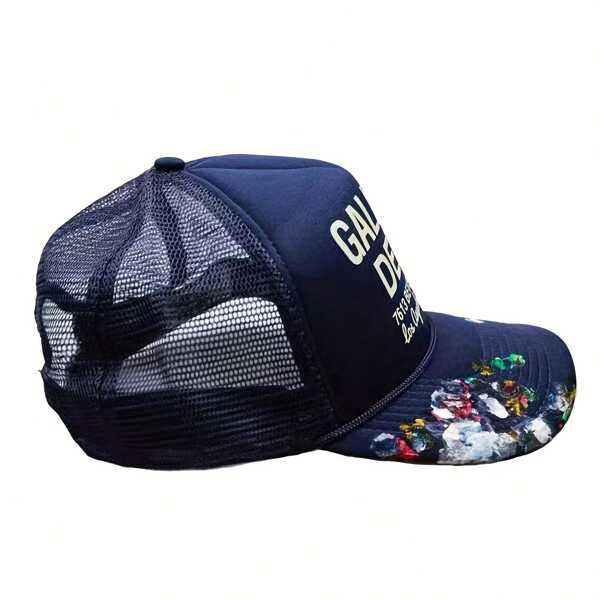 Letter Trucker Hats High Street Hip Hop Black Star Baseball Cap Casual Outdoor Mesh Adjustable Dad Hat For Men Women