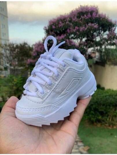 Tênis infantil bebê branco unissex