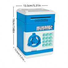Creative Safety Vault Large Capacity Money Saving Box, Password Protected Coin Piggy Bank