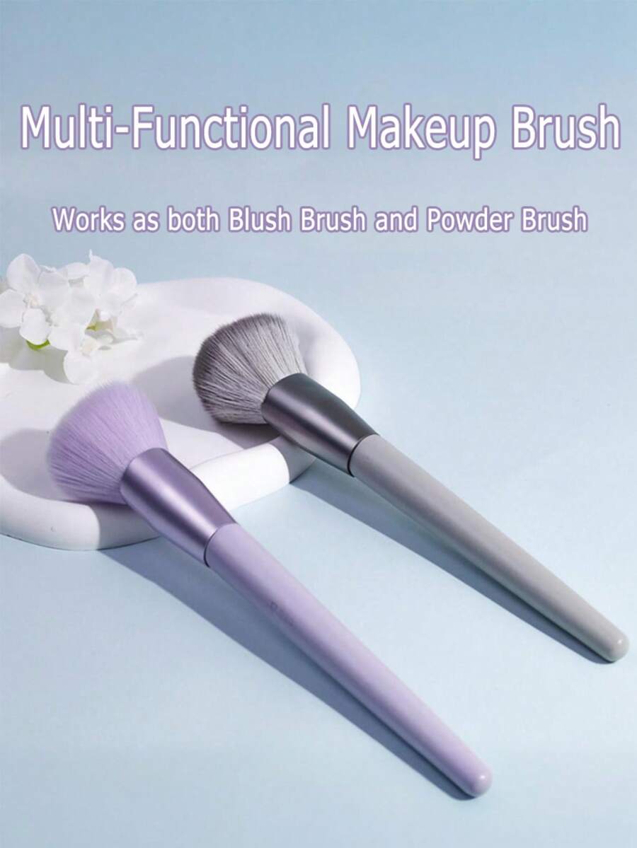 New Nordic INS Style High-Quality Single Large Powder Brush, Makeup Brush, Blush Brush, Excess Powder Brush, Makeup Tool,Foundation Brush,Concealer Brush,Blush Brush,Contour Brush,Blush Brush,Bronzer Brush,Powder Brush,Foundation Brush,Blush Brush - Multicolor - View 1