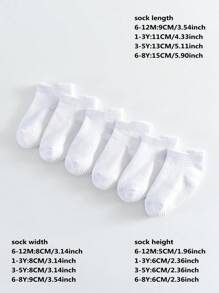 6 Pairs/12 Pairs Baby Anti-Slip Ankle Socks With Non-Slip Rubber Sole, Suitable For Infant, Toddler, Boys And Girls