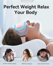 Weighted Eye Mask For Sleeping - Blackout Sleep Mask For Women Men, FACEMOON Lash Extension Eye Covers, Memory Foam, 3D Contoured, Airplane Travel Essentials, Blindfold For Meditation(Gray)