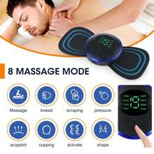 Electric Neck Massager EMS Muscle Massage Stimulator Low Frequency Instrument Back Cervical Calf Patches Pain Joints Mini Device - 02 Suit - View 5
