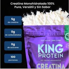 ¡RecomendadoKING Protein Creatina Monohidratada 100% Pura Sin Sabor |   5g por porción |   Vegana y sin azúcar |   Polvo de Creatina Monohidratada Creapure ®   con scoop incluido |   Bolsa de 500g, 100 porciones¡Top de Temporada - 500 gramos - Ver 3