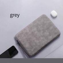 Funda para portátil de 13-13.3 pulgadas, estuche compatible con Macbook Air 13/Pro 13 pulgadas - Funda protectora para Macbook, bolsa de transporte para tableta/portátil/Chromebook/Asus - Gris - Ver 2