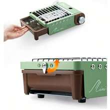 Mini Camping Stove Integrated Vintage Outdoor Burner With Hard Protective Shell -