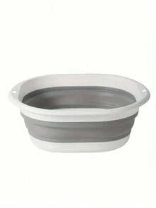 1pc-Folding Basin,Wrist Strap,Wash Basin,Vegetable Basin, Foot Basin, Easy To Clean, Lightweight And Retractable, Suitable For Home, Dormitory And Outdoor Camping Travel. Used For Camping Sinks And Home Laundry Basins, Buckets, Water Containers , Fruit And Vegetable Wash Basin, Cleaning Supplies - Thickened Plastic Folding Foot Basin And Wash Basin - Essential Back To School Supplies. Folding Basin Set,Collapsible,Bucket,Wash - Multicolor - View 4