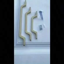 10 件铝合金橱柜把手 - 金色把手、复古把手、现代风格把手、现代梳妆台抽屉拉手、防指纹厨柜五金、易于安装、适用于家居装饰并用于厨房、梳妆台和衣柜门抛光金属拉手 - 家居装饰家具五金 - 彩色 - 查看 10