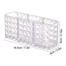 Premium Glass Makeup Brush Organizer With Gold Rim Cosmetic Brush Holder For Lipstick Eyeliners Waterproof Dustproof Storage Box