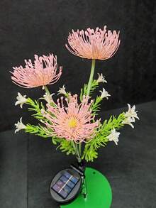 New Solar Powered Internet Celebrity Floor Plug In Light Outdoor Countryside Lawn Decorative Light Solar Powered Courtyard Waterproof Light - Three-headed Spider Lily - View 2