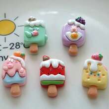 5 Stücke süße Cartoon Eis Kühlschrankmagnet, personalisierte Kühlschrankmagnet geeignet für Küche, Büro, Whiteboard, Lagerschrank, Geschirrspüler, Heim- und Küchedekoration, Muttertagsgeschenk