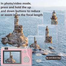 Appareil photo numérique HD, enregistrement vidéo 48MP et 1080P, appareil photo compact de 2,4 pouces avec carte 32 Go, parfait pour les enfants et les étudiants, excellent cadeau pour un usage extérieur et quotidien